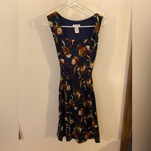 Floral Print Tie Back Dress